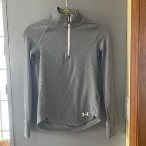 Girls under amour fitted cold gear quarter zip